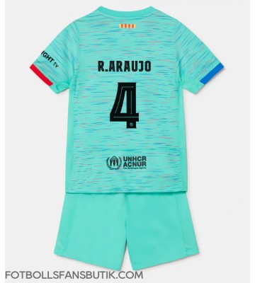 Barcelona Ronald Araujo #4 Replika Tredje Tröja Barn 2023-24 Kortärmad (+ Korta byxor)